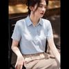 Basic House Women's Ice Silk Short Sleeve Shirt