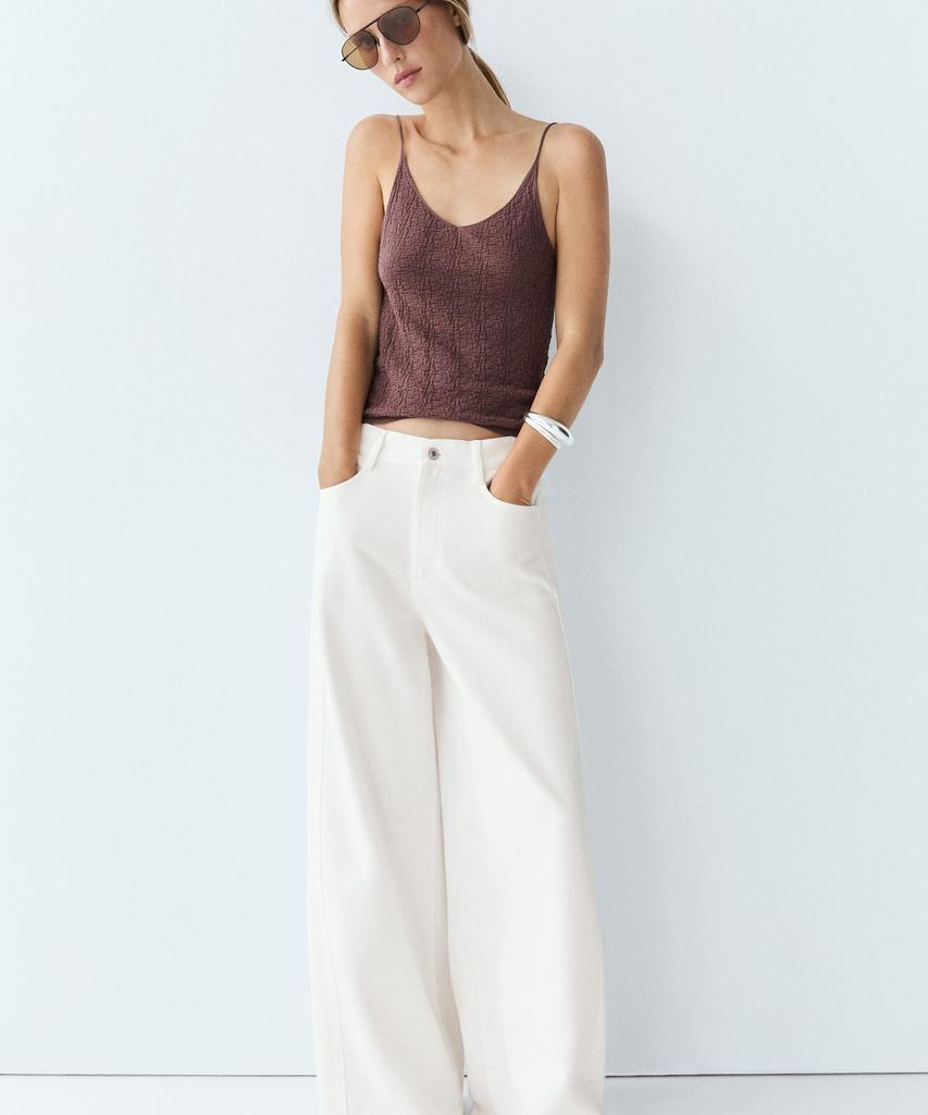 Masimodutti Fluid Wide Leg Jeans