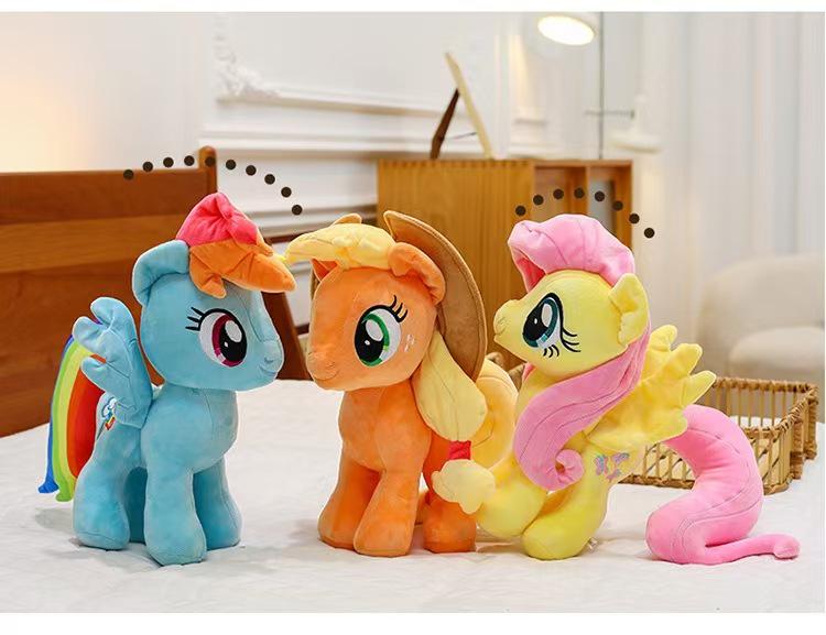 Little Pony Cute Plush Toy - Adorable Pet Pony Figure Cushion, Perfect Gift for Children's Birthdays