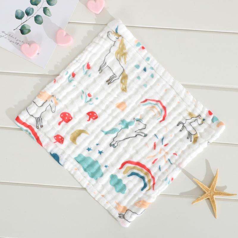 Six-Layer Pure Cotton Baby Bib & Towel Set