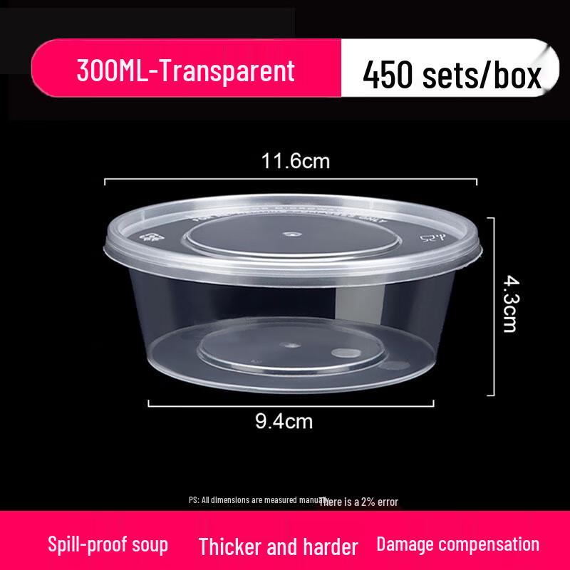 Sufeng Space Disposable Round Food Containers with Lids
