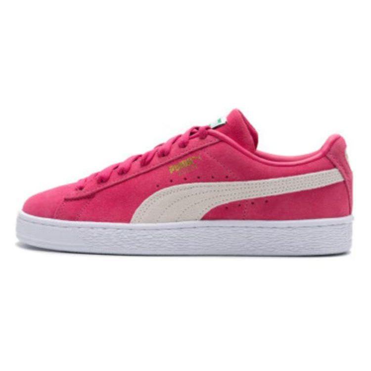 Puma Suede Cushioning Low-Top Sneakers Unisex Sneakers Pink White 374915-99