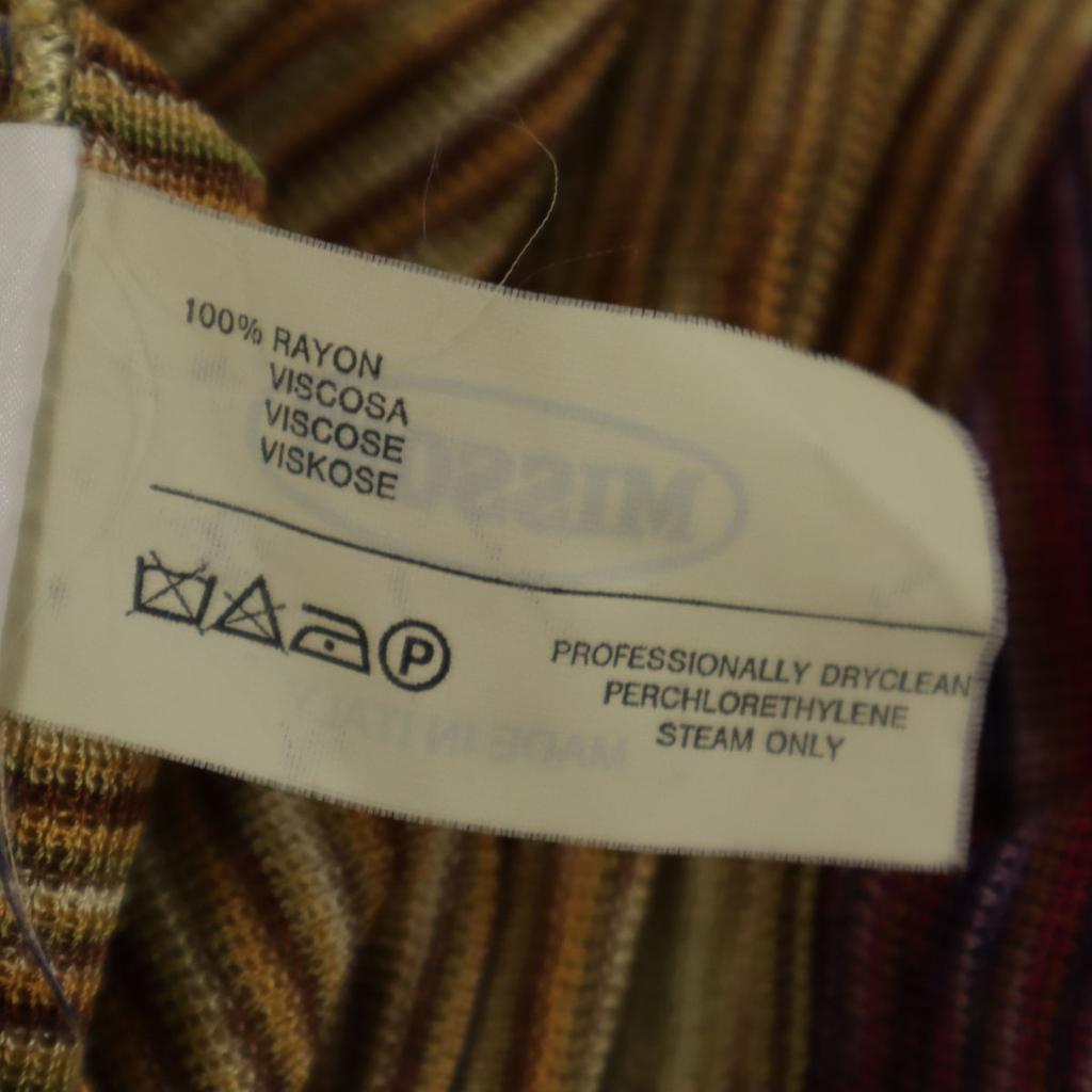 Missoni Made In Italy Overall Handle Long Sleeve Knit 40 Green Women Used