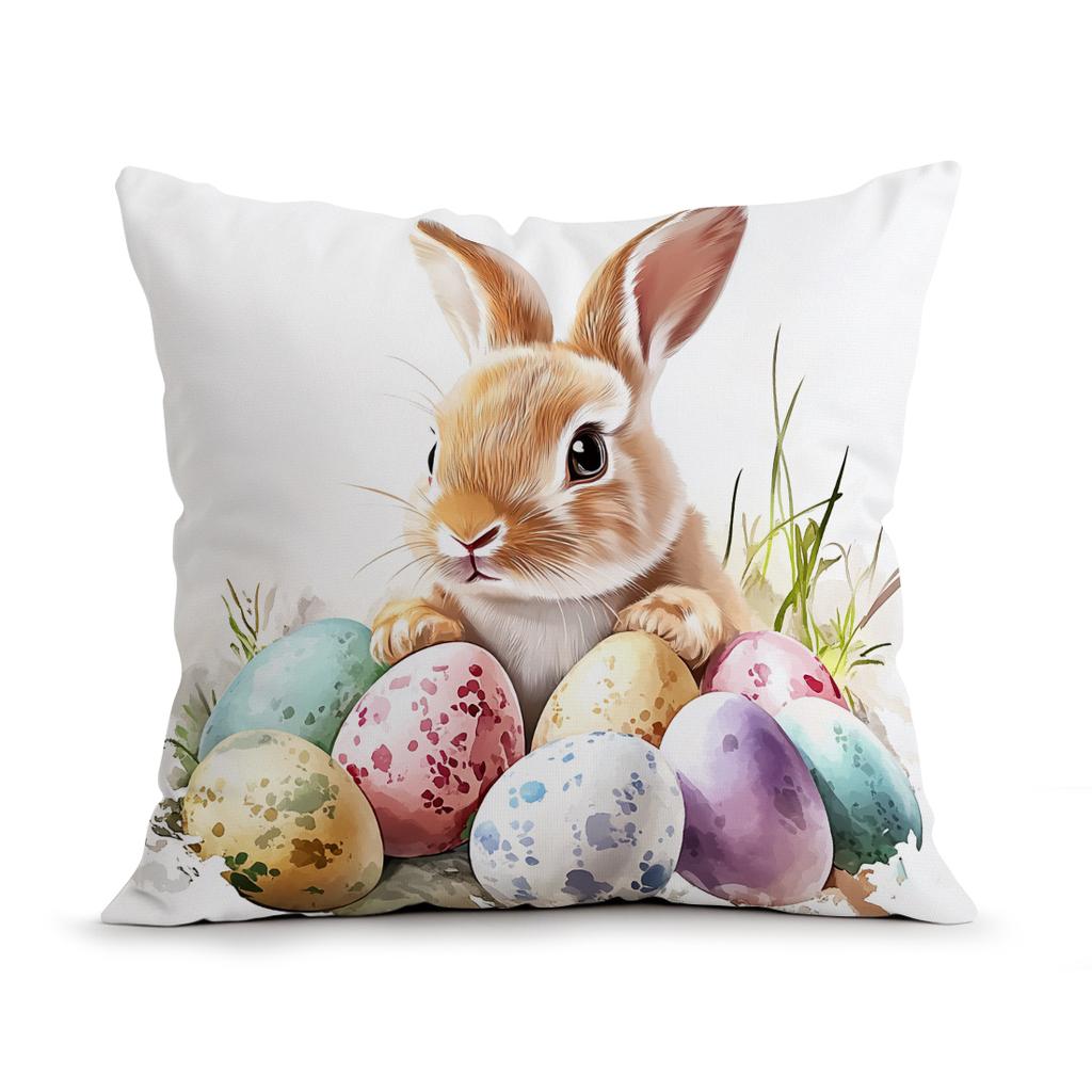 Easter Decorations Cushions Pillowcase Polyester Cushion Cover Throw Pillow Pillowcover Home Car Sofa Decor