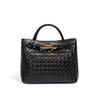 Bow Bag Fashion Woven Handbag Square Shoulder Messenger Women'S Bag