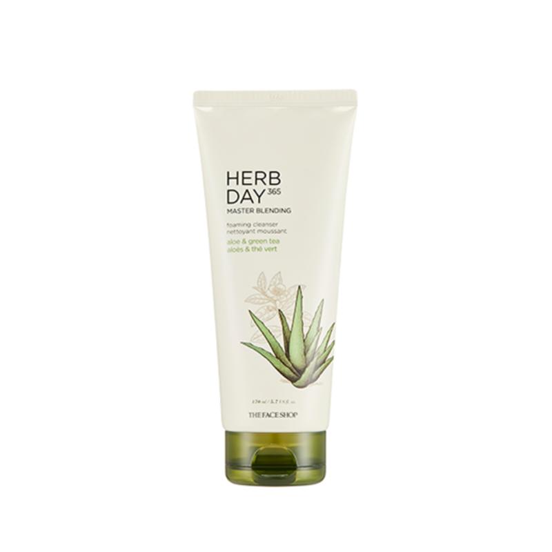 THE FACE SHOP Herb Day 365 Reinigungsschaum Set - Mungobohne, Zitrone, Aloe 170ml 170ml