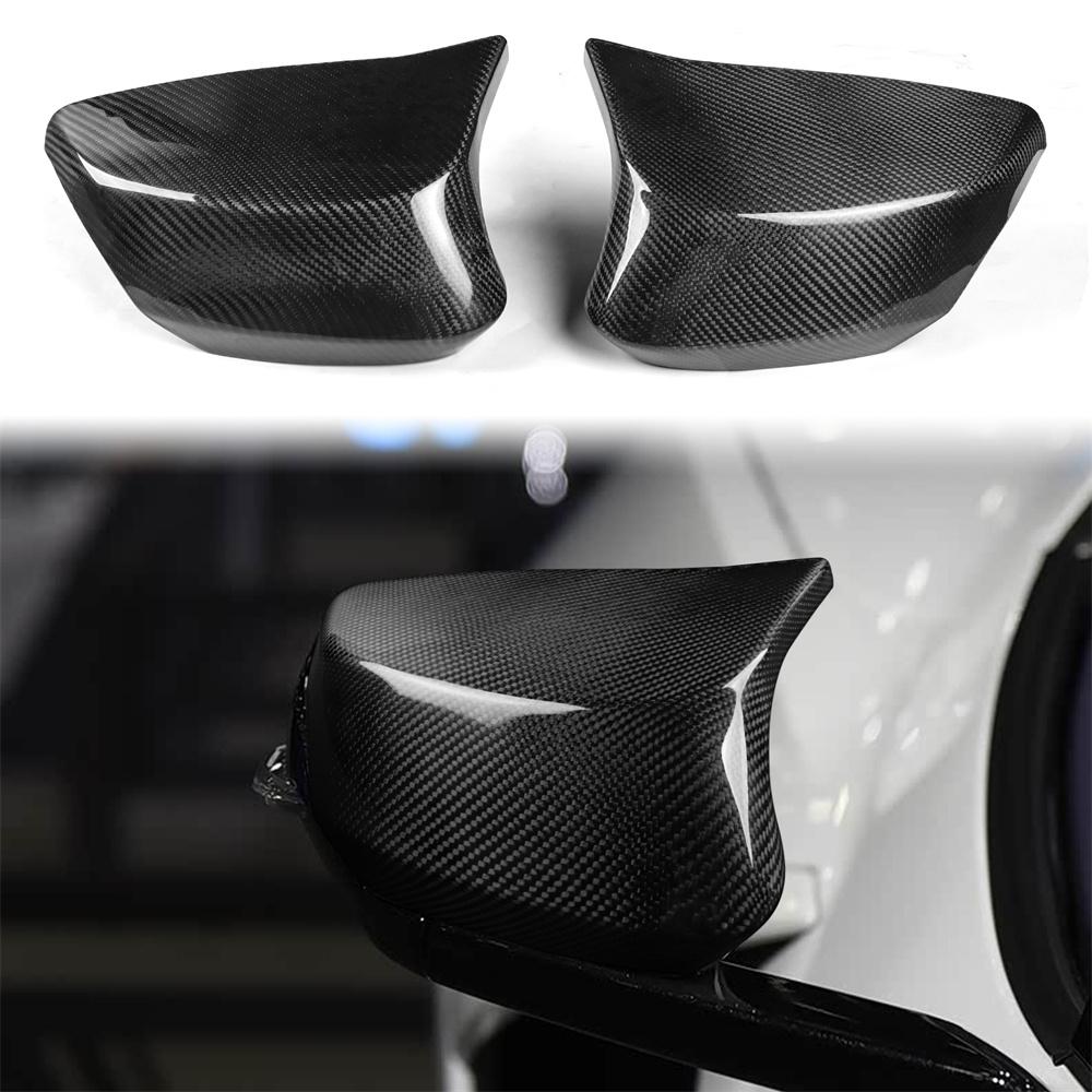 Real Carbon Fiber Side Mirror Cover Caps For Corvette C8 22-24