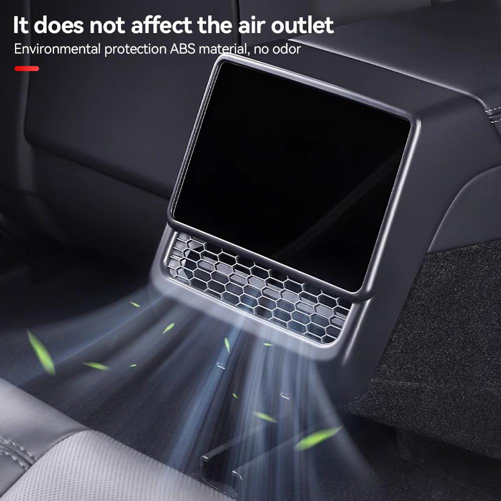 Capac de evacuare a aerului pentru consola centrală spate a mașinii Capac de evacuare a aerului Capac de praf Accesorii interioare pentru Tesla Model 3 Highland 2024