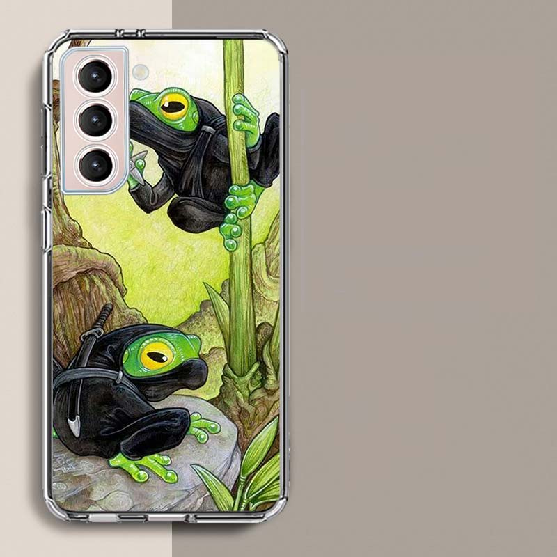 Cute Mouse Axolotl Frog Wizard Phone Case For Samsung Galaxy S25 Edge S24 S23 FE S21 S20 S10 Plus S22 S26 Ultra Cover Clear Case