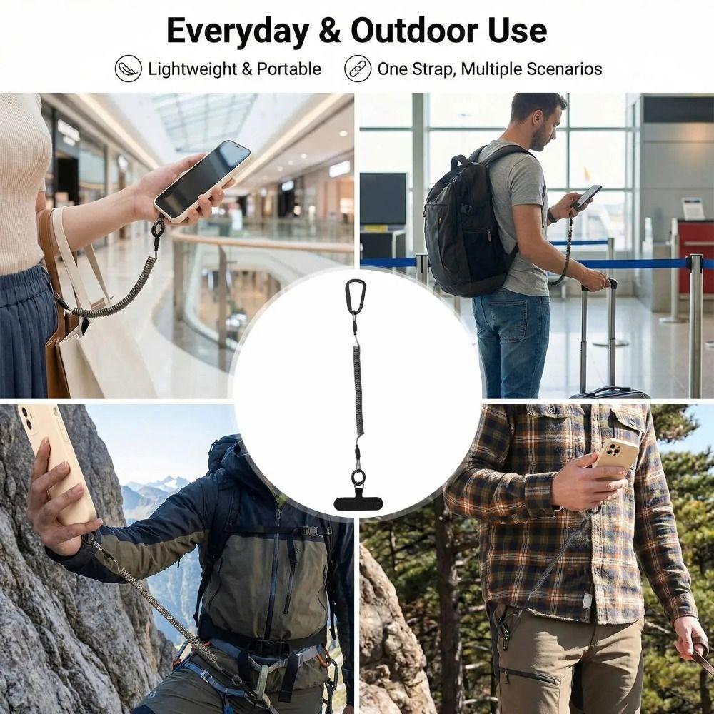 Anti-lost Phone Ropes Tangle-Free Anti-Theft Wrist Band Portable Phone Lanyard Outdoor