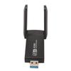 1800Mbps Dual Band WiFi Adapter with Dual 3dbi Antennas 2.4G 5G USB3.0 Plug and Play USB WiFi 6 Adapter for Laptops