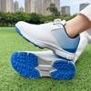 X618 Men's Non-slip Plus Size Golf Shoes with Rotating Buckle - Breathable and Graffiti Design Casual Sports Footwear