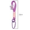 1 Piece Fashion Colorful Braided Lanyard Keychain Anti-Lost Knot Nylon Rope Keyring For Car Backpack Pendant Jewelry Accessories