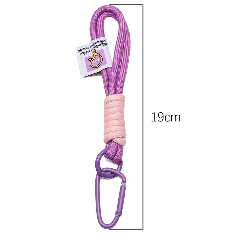 1 Piece Fashion Colorful Braided Lanyard Keychain Anti-Lost Knot Nylon Rope Keyring For Car Backpack Pendant Jewelry Accessories