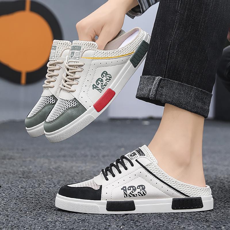 Pánská sportovní obuv Letní nazouváky Neformální pantofle Obuv Nadměrné tenisky pro studenty Sandály Nadměrné