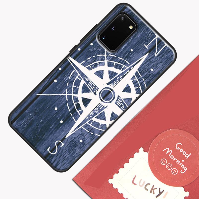 World Map Compass Nautical Phone Case For Samsung Galaxy S26 S25 Ultra S20 S21 S22 S23 S24 S10 Plus S25 FE Cover Shell