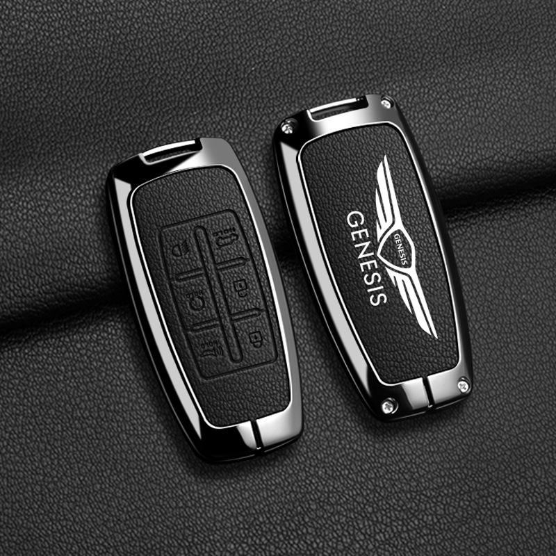 Anwendbarer Genesis Genesis Autoschlüsselset G70 Auto-Fernbedienungshülle G80/GV80 Premium-Zubehörschnalle