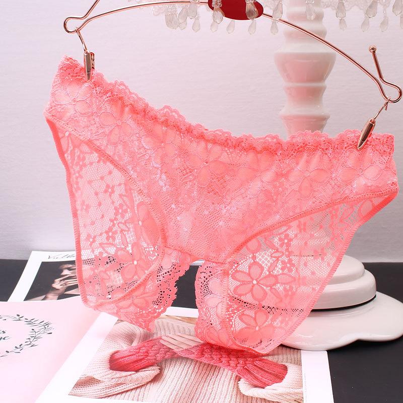 Îmbrăcăminte de modă pentru femei Lenjerie Crotch Deschis Tentație Perspectivă Lenjerie de corp sexy Dantela Slip cu gol