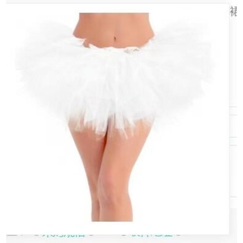 Tutu Running Skirt Mini Skirt 6-Layer Tulle Tulle Skirt Sexy Ballet Skirt Tiered Skirt Petticoat Fluffy Layered Tulle Tutu Skirt
