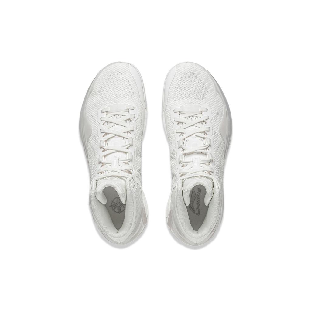 New LiNing Liren 4 White Pearl Mid Top Basketball Shoes Unisex Mist White ABAT095-8
