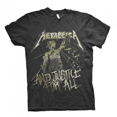 Metallica Unisex Erwachsene und Gerechtigkeit für alle Vintage T-Shirt