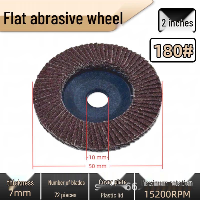 Thickened Plastic Covered Stainless Steel Flap Disc for Metal Polishing and Grinding