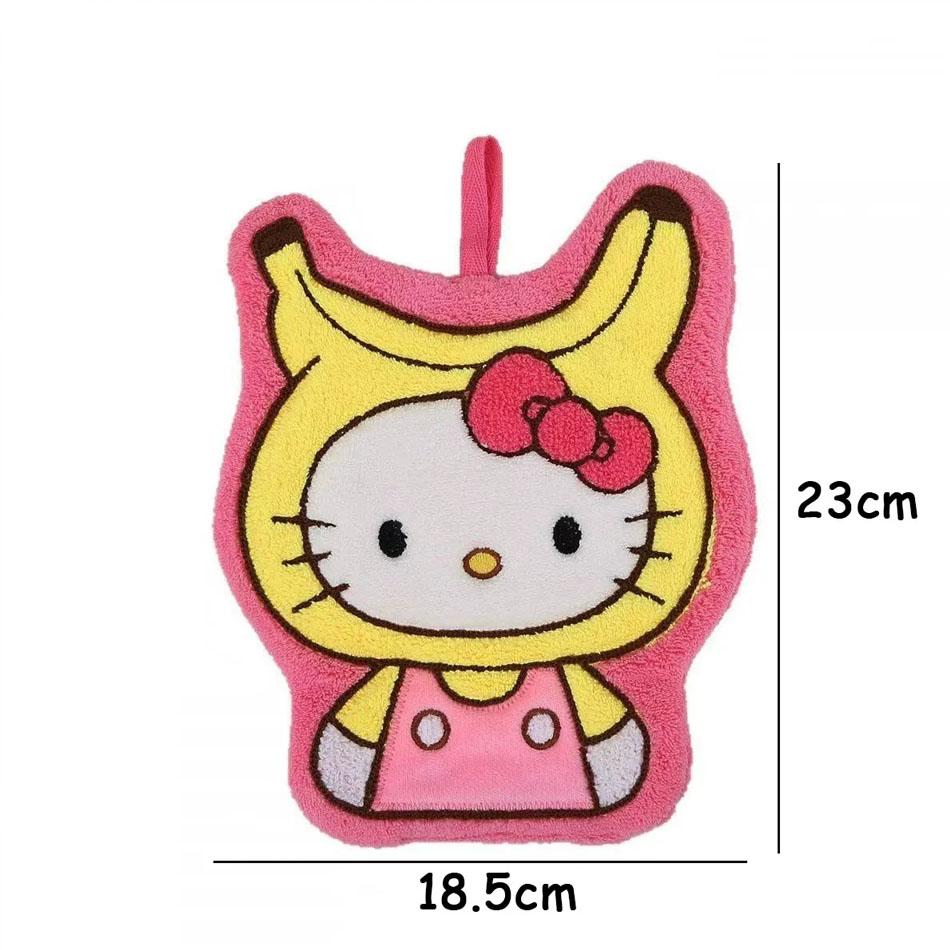 Melody My Pochacco Cute Kawaii Cute Hand Towel Water-Absorbent Coral Fleece Kitchen Decor Quick-Drying Girls Towel