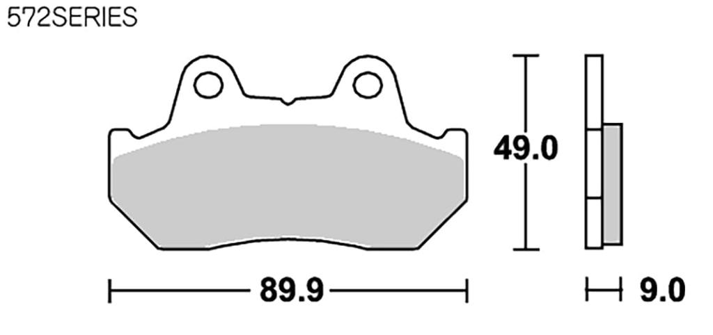 KITACO SBS Brake Pad 572HS Sinter Metal Fusion CB750F Etc.