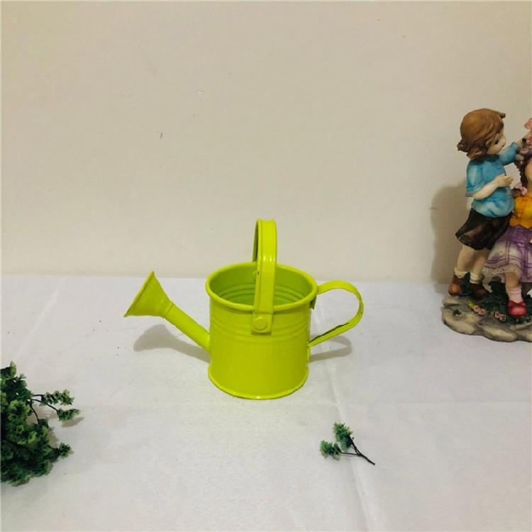 Brightly Colored Compact Watering Cans Galvanized Materials Heavy Duty Build Nonslip Grip For Terraces Plant Maintenance