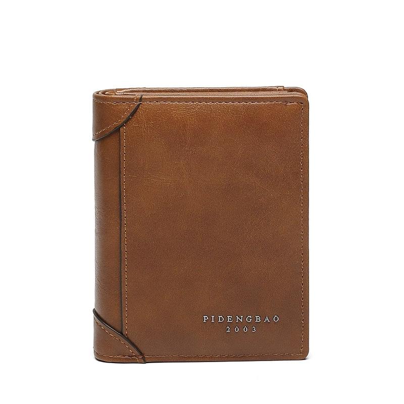 Portofele Bărbați din Piele de Înaltă Calitate Simple Scurte Clip pentru Bani ID Card de Credit Plic cu Fermoar Geantă Clutch Depozitare Multifuncțional Suport Card Bărbați Femei