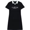 Logo Sports Casual Breathable Polo Dress Women Dresses Deep-Black T11W323304F-BK