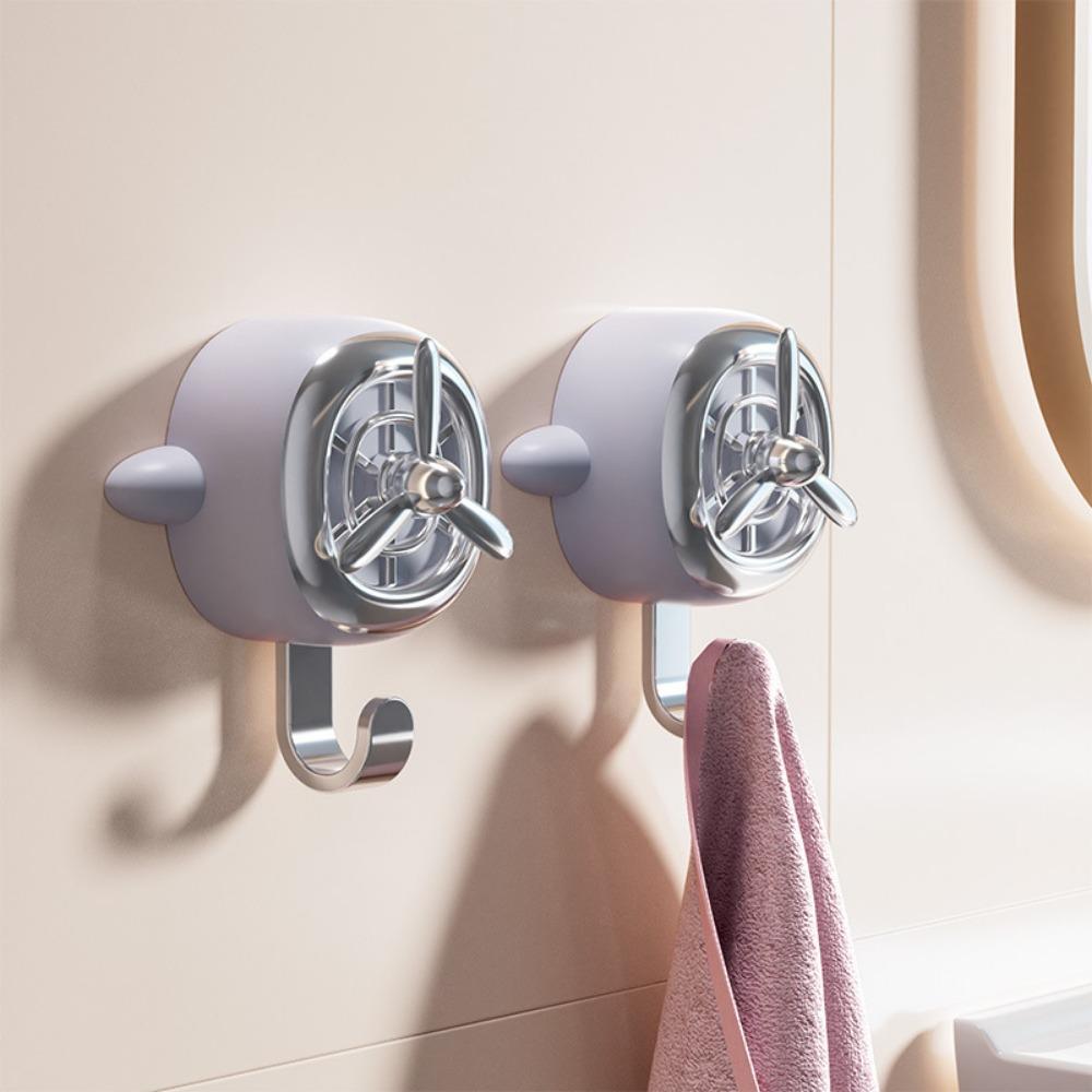 

2Pcs Dopamine Household Hang Hooks Wall Hanging Towel/Coat Hooks Adhesive Wall Hooks Bedroom фиолетовый