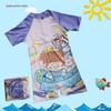 Kids' One-Piece Swimsuit with Swim Cap - Sun Protection for Beach & Hot Springs