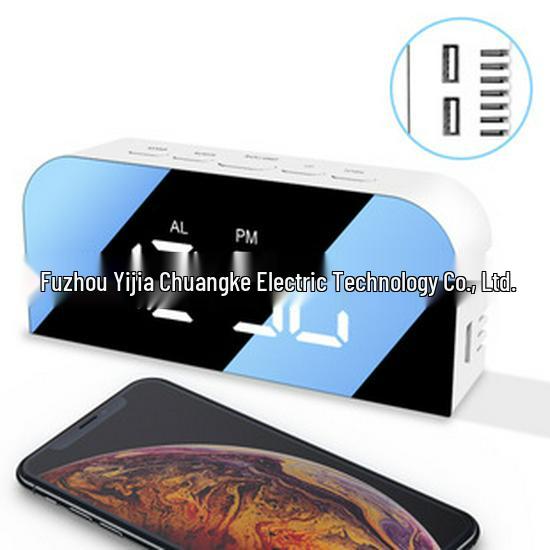 8190 LED Color Screen Projection Alarm Clock with Weather Station for Kids