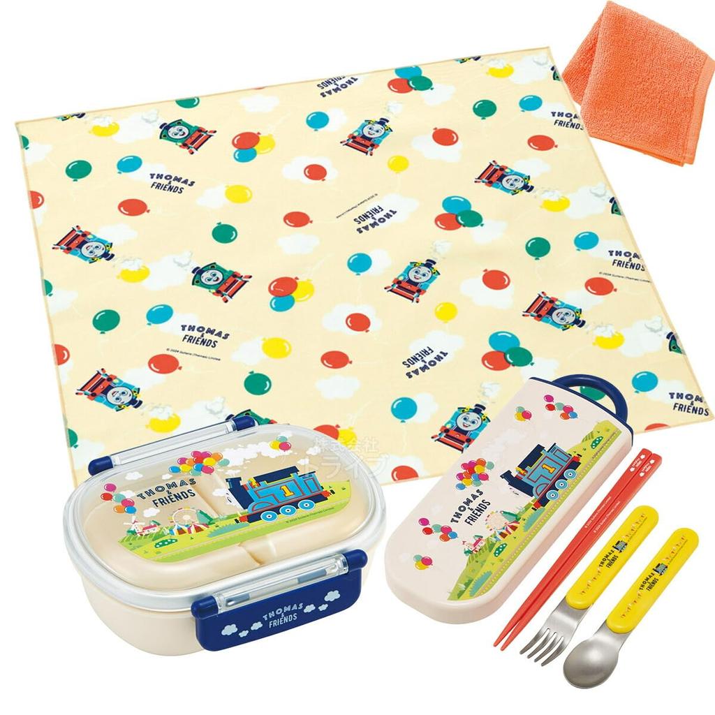 Skater Mini Towel Thomas Friends Antibacterial Lunch Box with Core 360ml Trio Lunch Cloth Set &