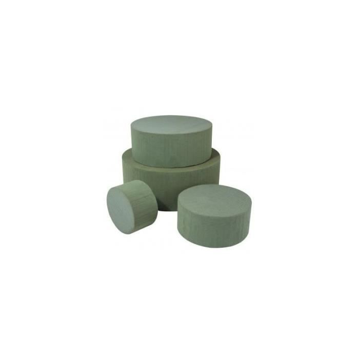 Mousse à mouiller pour fleurs - Rayher - 10 cm x 6 cm - Support en mousse pour présentations florales