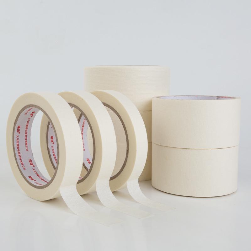White High-Adhesion Hand-Tearable Washi Tape for Spray Painting & Decoration Masking