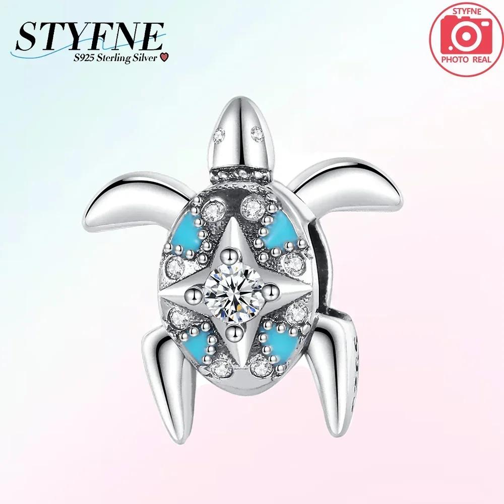 Exquisite Copper Colorful Star Turtle Charm Fit Original Bracelet Women Necklace Jewelry Gift Copper Charm Beads