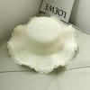 Children's Handmade Wide-Brim Wavy Edge Sunhat with Elastic