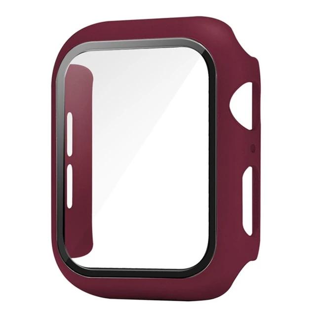 Glass+Cover For Apple Watch case 10 9 8 7 6 SE 5 iWatch Accessorie Screen Protector iWatch series 46mm 44mm 40mm 41 45mm 38 42mm