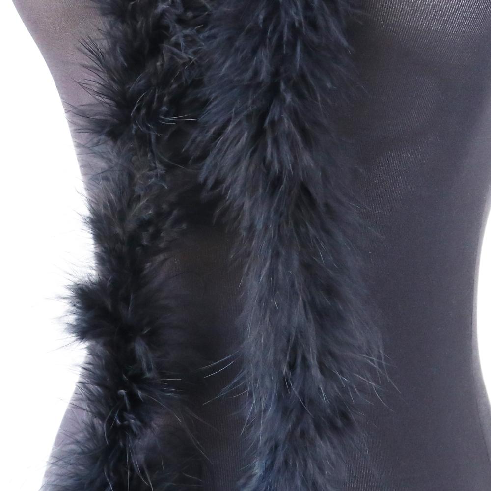 2 Meter Natürliches Truthahnfedern Boa 11g für DIY Bastel Schal Tuch Dekoration Flauschiges Federboa Nähen Kostüm Kleid Weihnachtsbaum Dekoration