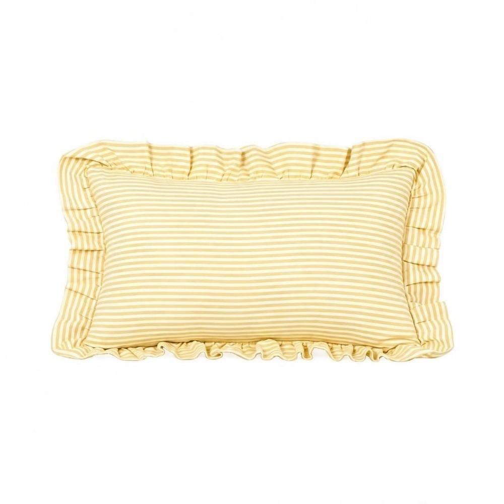 45x45cm Ruffled Cushion Cover 30x50cm Piping Pillowcase Plaid Cushion Cover  Bedroom Decoration