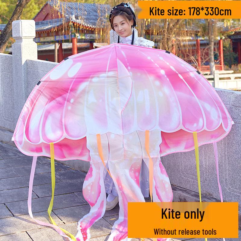 2026 New Cartoon Jellyfish Kite for Beginners – Easy to Fly Outdoors for Kids and Adults