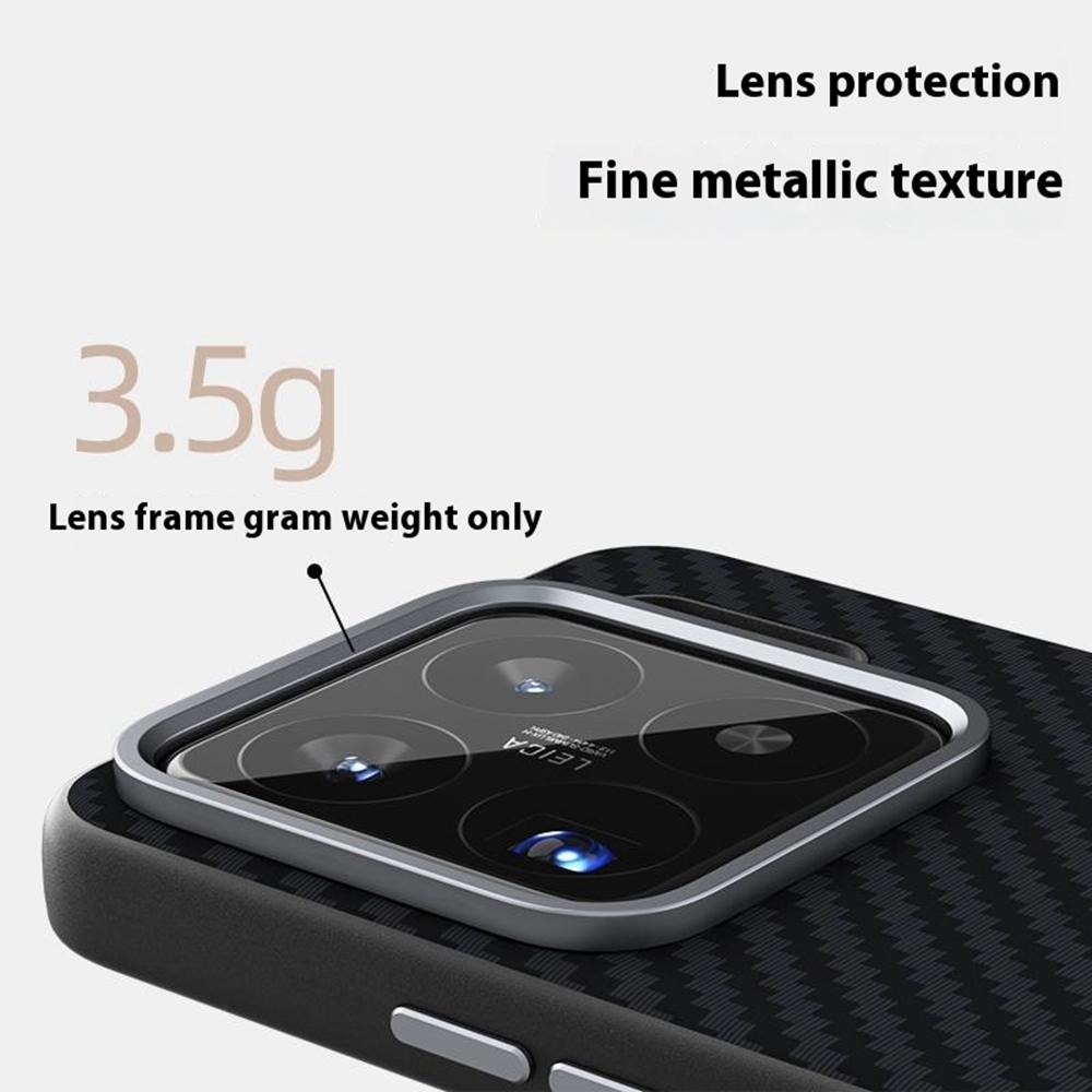ABEEL For Xiaomi 15S Pro Case Compatible with MagSafe Carbon Fiber Texture Back Cover