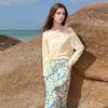 Women's Lyocell Floral Top & Skirt Set