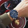 POEDAGAR Top Military Man Wristwatch Waterproof Luminous Date Fashion Chronograph Leather Sports Men's Quartz Watches