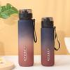 Water Bottle High Value Gradual Change Color Portable Plastic Water Cup Outdoor Portable Large Capacity Sports Kettle Student Drop-resistant  Cup