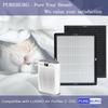 PUREBURG Ersatzfilter Kompatibel mit LUNINO Air 2er-Pack H13 3-Stufen-Filtration Aktivkohle 2-in-1 E-200 Luftreiniger,