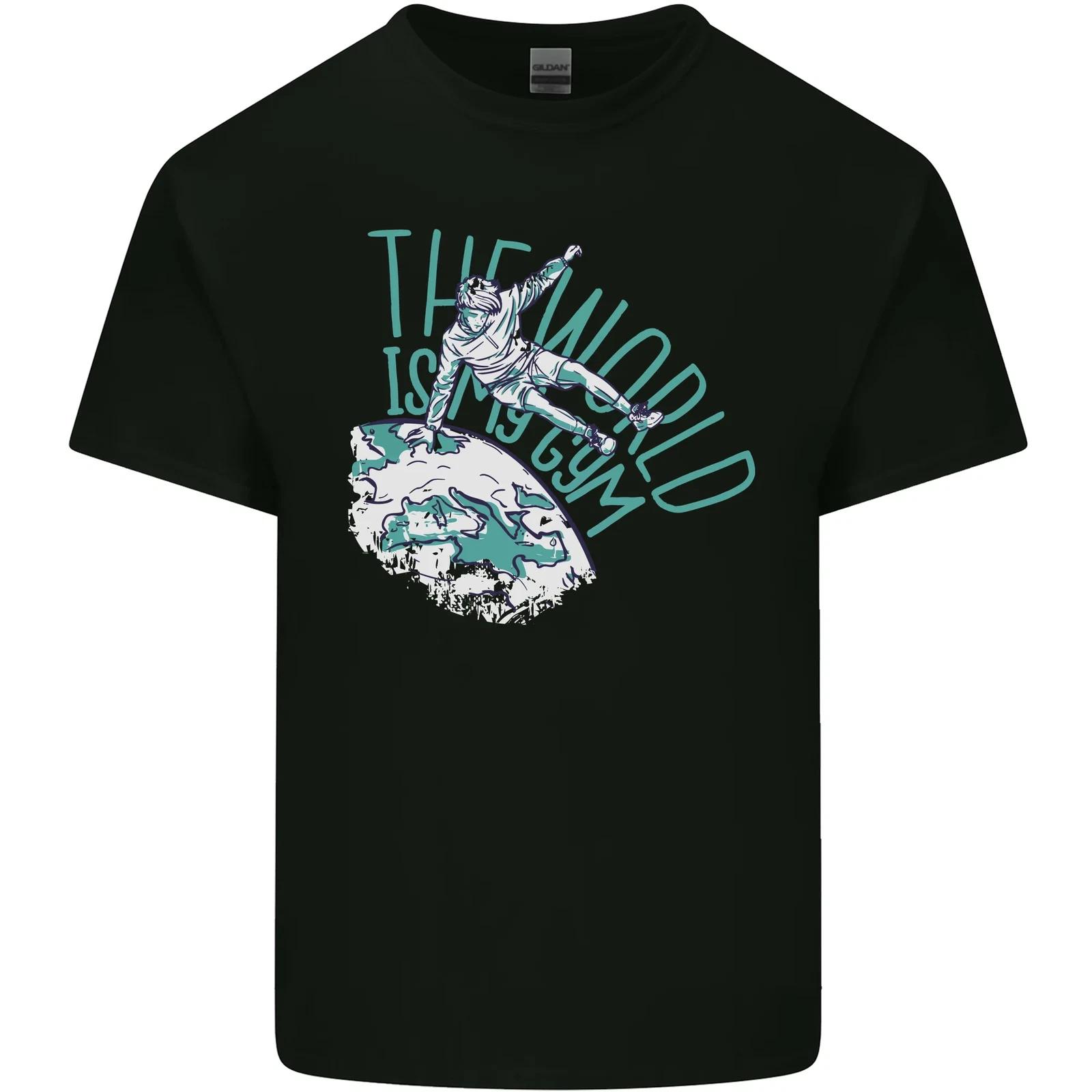 Parkour the World is My Gym Kids T-Shirt Childrens L