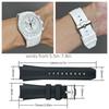 20mm Silicone Strap for Omega x Swatch Speedmaster Moonswatch No Gap Replacement Curved End Band for Omega X Swatch WatchBand\[[